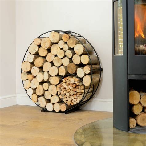 metal log holder indoor